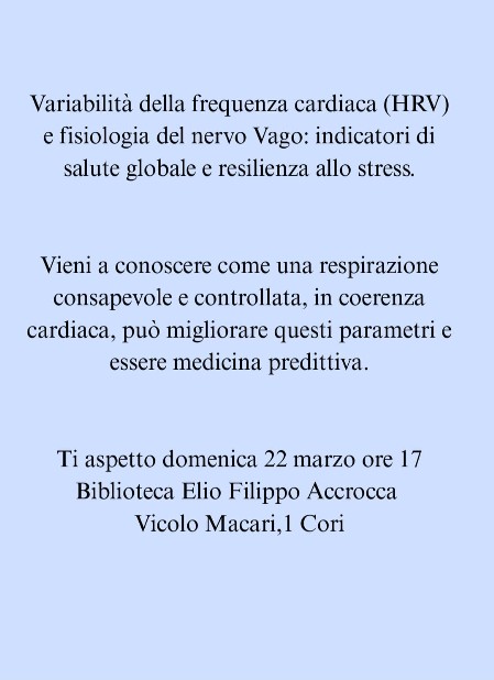 Locandina Evento 22 Marzo 2025