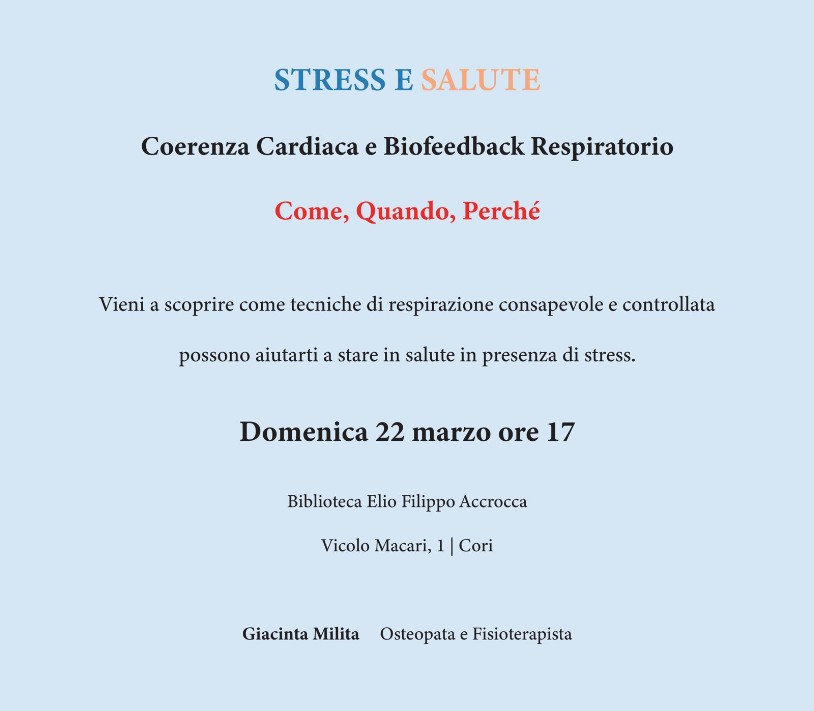 Locandina Evento 22 Marzo 2025